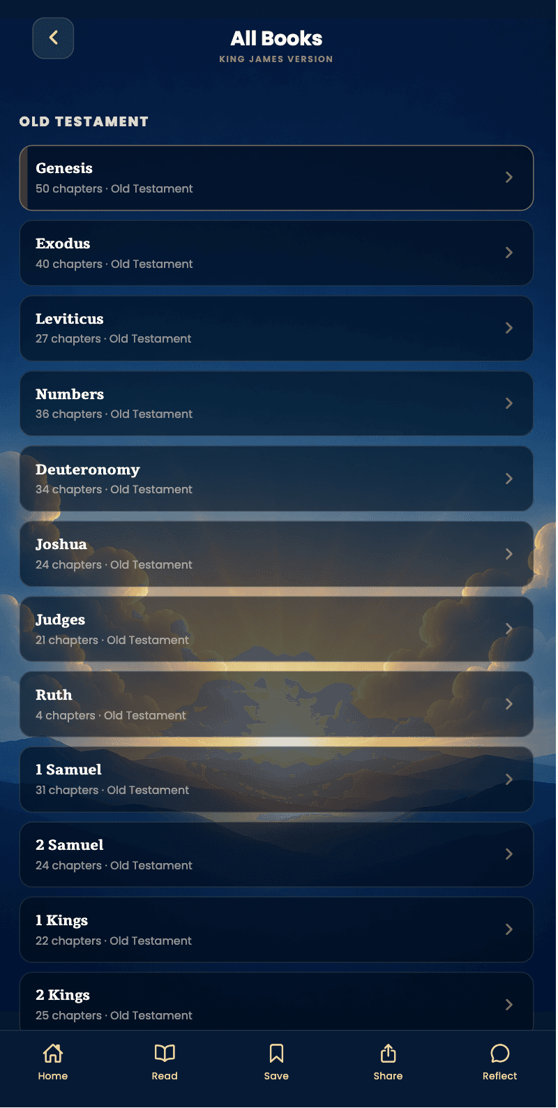 Bible Message books browser